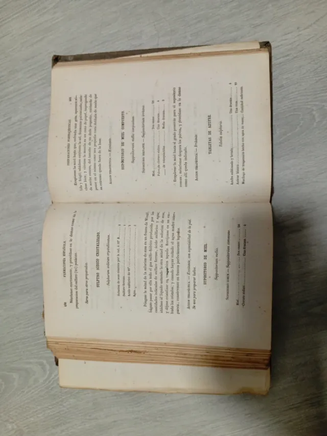 Libro antiguo. FARMACOPEA ESPAÑOLA 1865