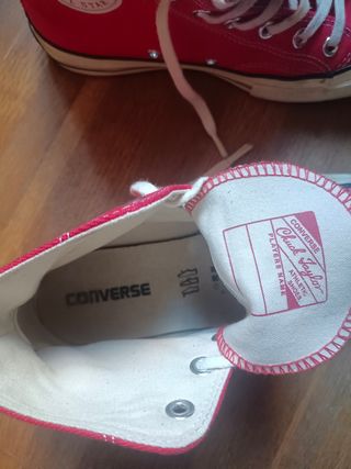 Zapatillas rojas converse 70 vintage canvas high