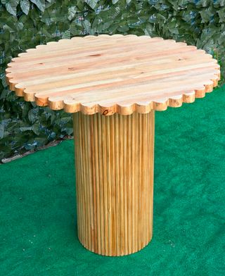 MESA DE MADERA FLOR