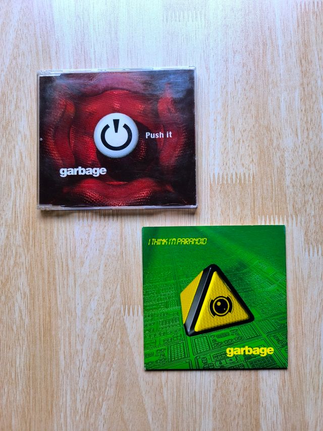 Lote 2 CD single GARBAGE