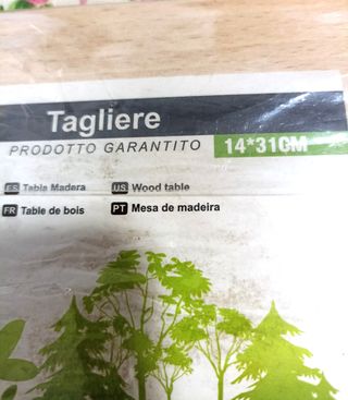 Tagliere in legno per la mamma cm 14x31