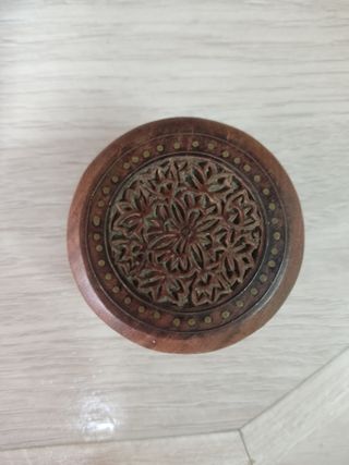 Cajas madera redondas