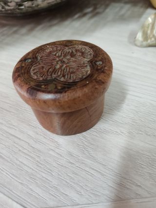 Cajas madera redondas