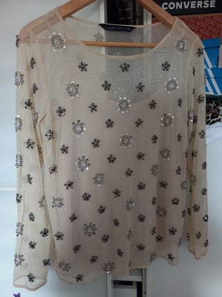 Camiseta joya Zara