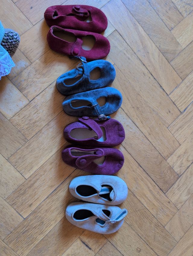 Merceditas de terciopelo talla 20