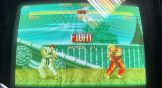 Placa de circuito impresso Capco CPS CP System 2 Super Street Fighter Il Blue Jamma A e B