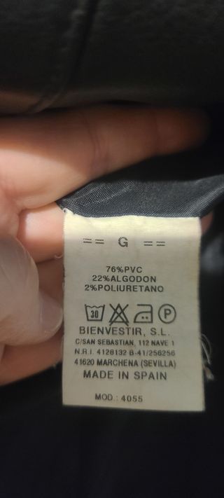 Chaqueta símil piel