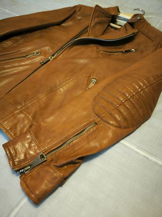 Chaqueta Cuero Zara