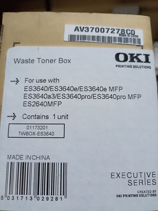 Waste toner box OKI ES3640-2640