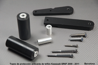 Topes protección anticaída Kawasaki ER6F 2009 2011