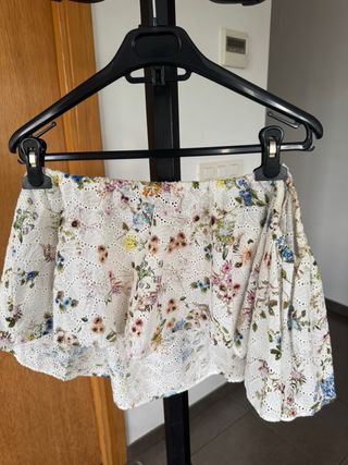 Top OffShoulder Zara Floral  Romántico fresc
