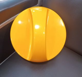 Specchio rotondo arancione 