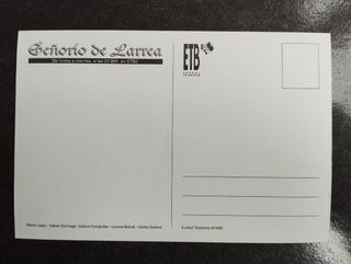 Tarjeta postal Señorío de Larrea ETB 1999