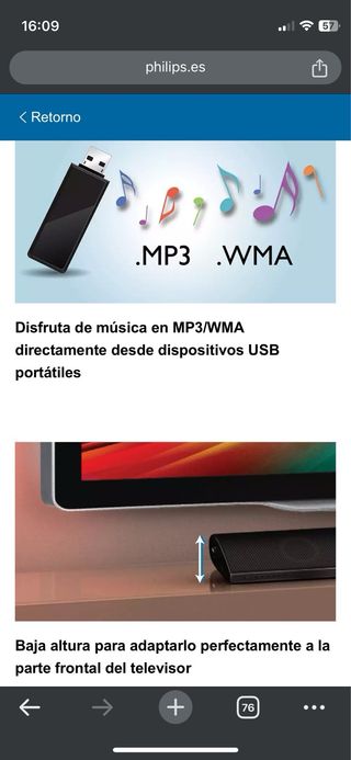 Altavoz sonido home cinema