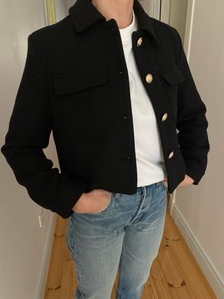Chaqueta botones dorados Zara