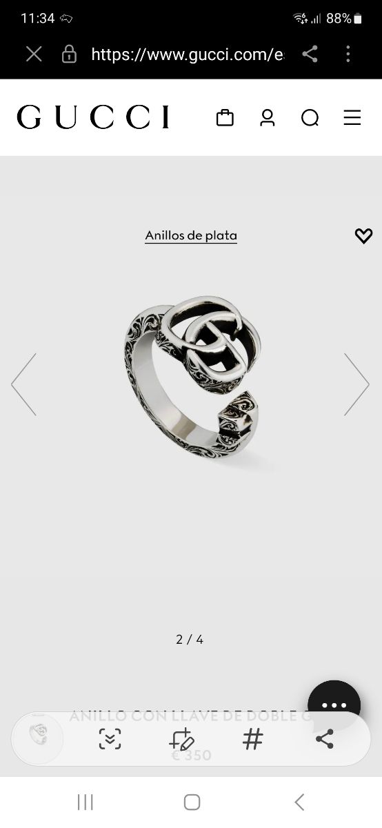 Anillo gucci