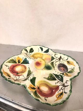 Ceramica appoggiafrutta dipinto cucina mensola cas