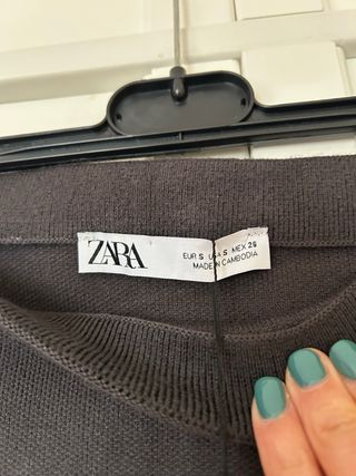 Falda punto zara