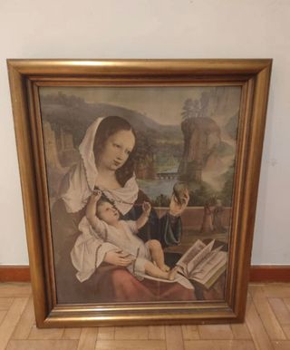 Cuadro religioso Virgen con Niño Jesús 