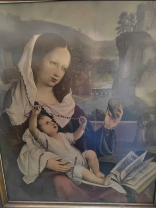 Cuadro religioso Virgen con Niño Jesús 