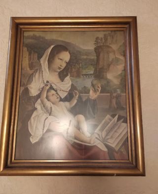 Cuadro religioso Virgen con Niño Jesús 