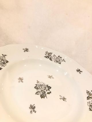 Piatti ceramica tedesco bianco elegante vintage cu