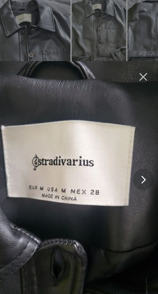 Chaqueta polipiel mujer