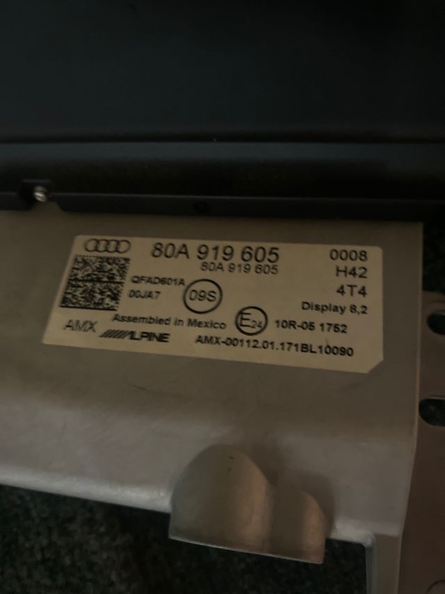 Pantalla original audi Q5 fy del 2017