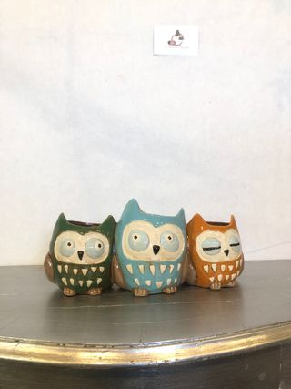 Gufetti vaso gufo design moderno casa fiori vaso c