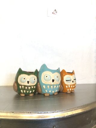 Gufetti vaso gufo design moderno casa fiori vaso c