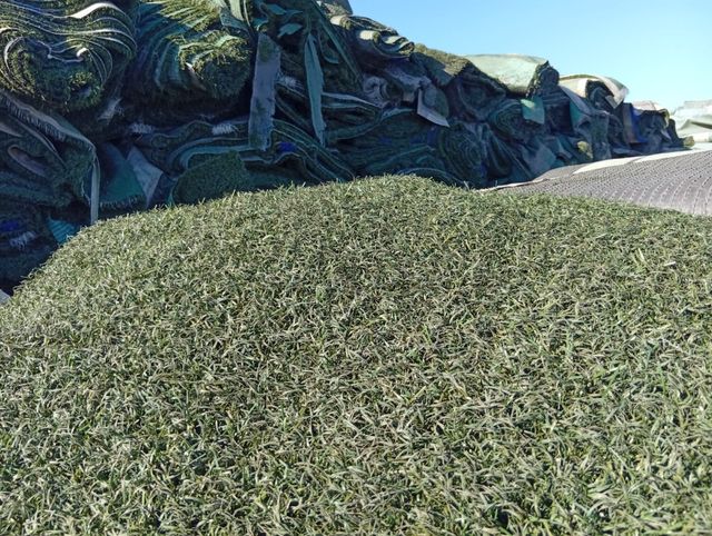 Césped artificial reciclado