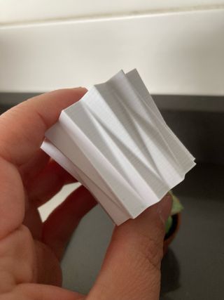 Vasetto decorativo bianco stella stampato in 3d