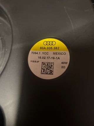 Subwoofer AudiQ5 fy 2017
