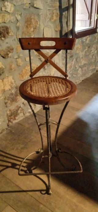 Mesa alta y 4 taburetes de maison du monde 