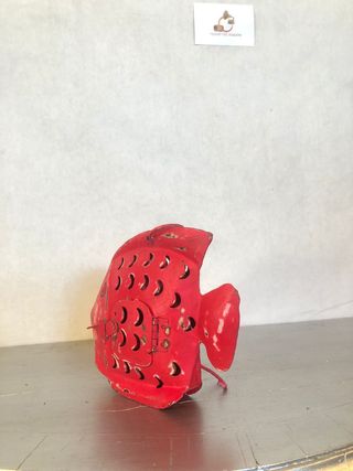 Candela pesce rosso 25CM appesa casa giardino orig