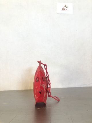 Candela pesce rosso 25CM appesa casa giardino orig