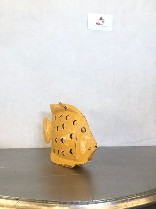 Candela giallo 25CM pesce appendere portacandela a