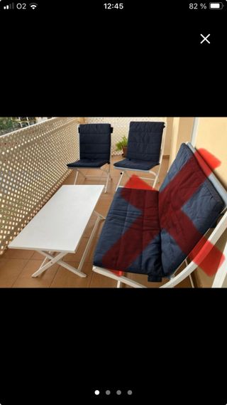 Conjunto terraza o jardin