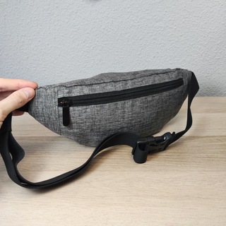 Riñonera gris deportiva