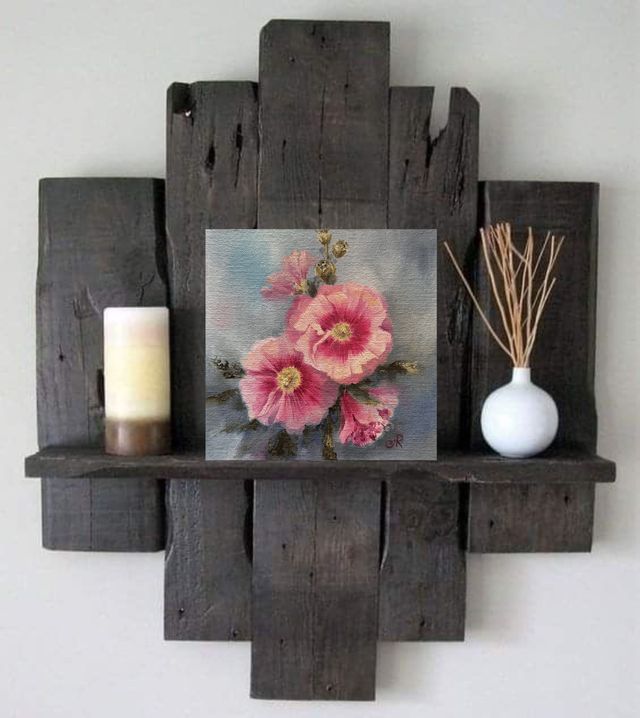 Cuadro al Óleo Flores