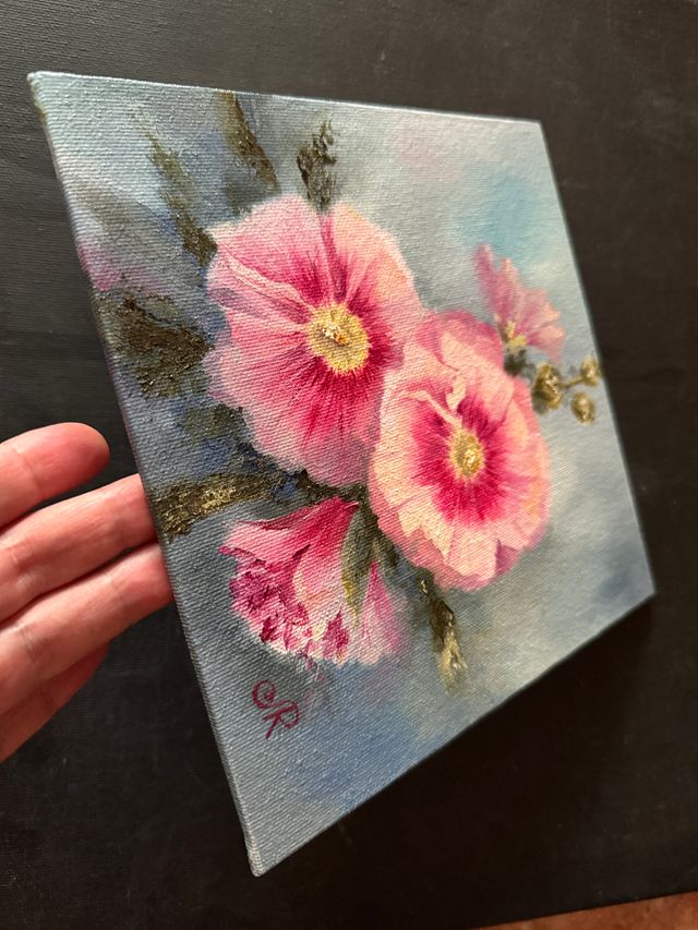 Cuadro al Óleo Flores