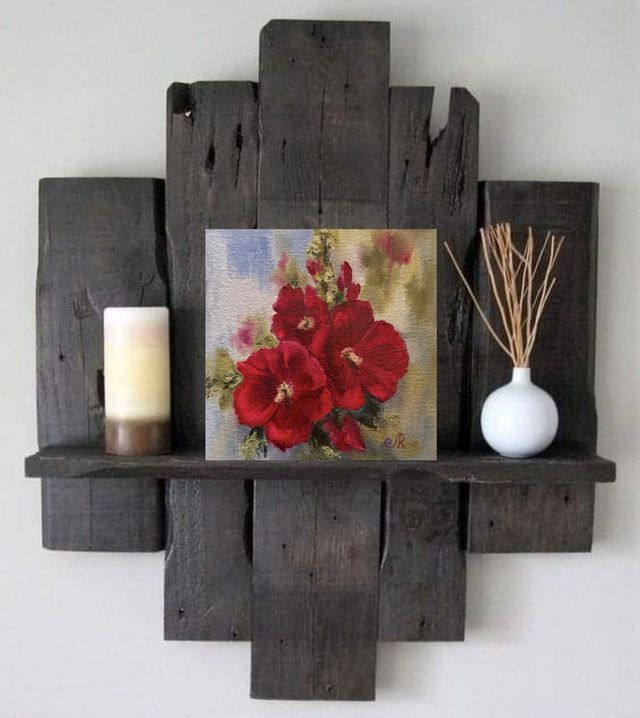 Cuadro al Óleo Flores