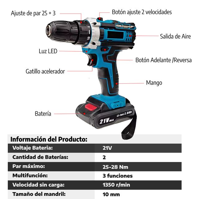 atornillador y destornillador TOP1