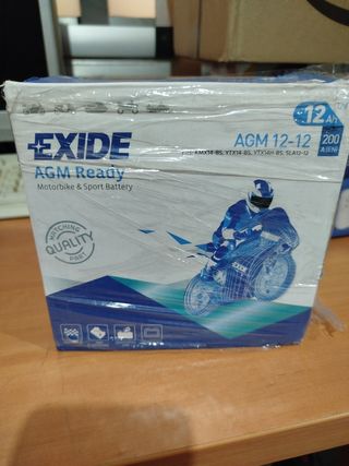Batería moto exide 12v 12 AH