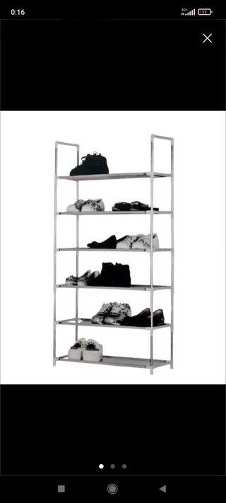 Zapatero tela desmontable