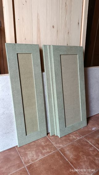 Puertas de cocina para pintar o lacar.