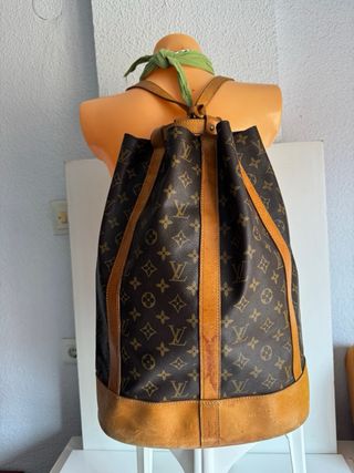 Louis Vuitton mochila Randonnee de cuero.