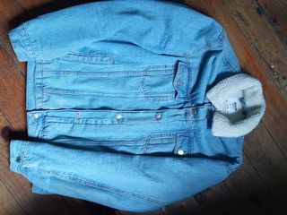 Chaqueta borrego tejana clara