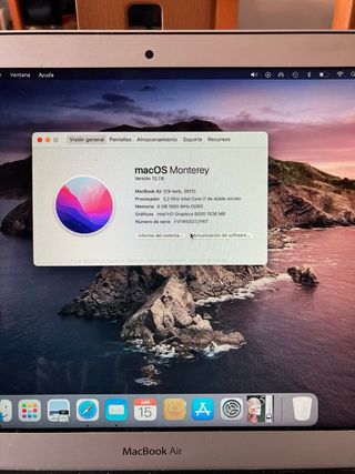 Macbook air 2017 i7 128 gb