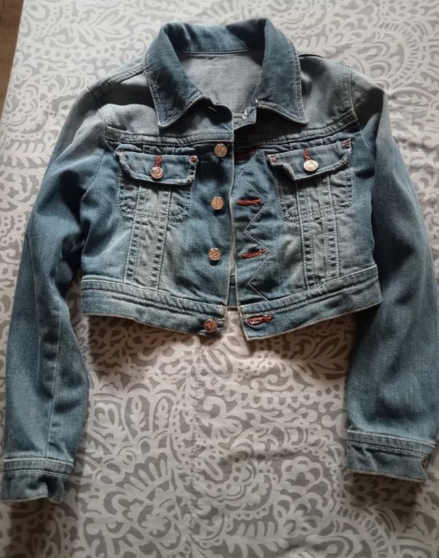 Cazadora vaquera niña